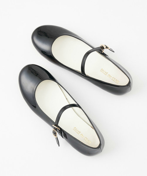 OLIVE des OLIVE（オリーブデオリーブ）の「ワンストラップシューズ（その他シューズ・レディース・ベージュ/ブラック/シルバー・SMALL/MEDIUM/LARGE）」の2枚目の写真