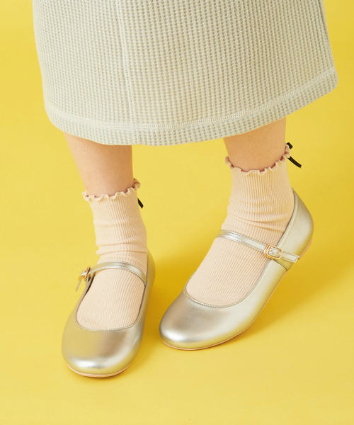 OLIVE des OLIVE（オリーブデオリーブ）の「ワンストラップシューズ（その他シューズ・レディース・ベージュ/ブラック/シルバー・SMALL/MEDIUM/LARGE）」の9枚目の写真