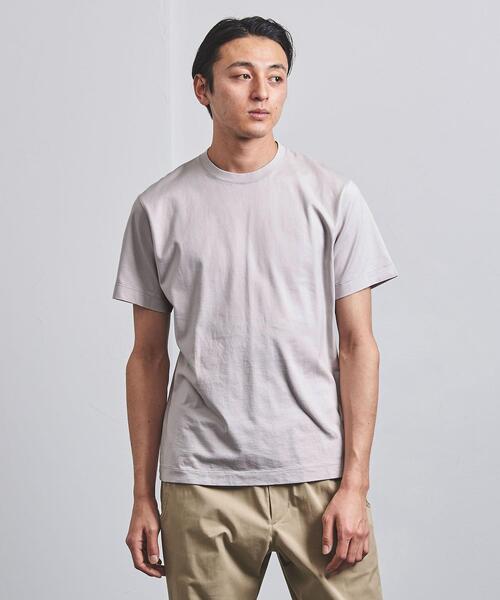 UNITED ARROWS（ユナイテッドアローズ）の「＜UNITED ARROWS＞ アメリカン シーアイランドコットン クルーネック（Tシャツ/カットソー・メンズ・ホワイト/ベージュ/ネイビー/ブラック/ライトグレー・MEDIUM/SMALL/X-LARGE/X-SMALL/LARGE）」の3枚目の写真