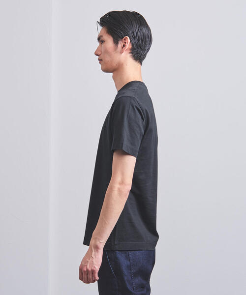 UNITED ARROWS（ユナイテッドアローズ）の「＜UNITED ARROWS＞ アメリカン シーアイランドコットン クルーネック（Tシャツ/カットソー・メンズ・ホワイト/ベージュ/ネイビー/ブラック/ライトグレー・MEDIUM/SMALL/X-LARGE/X-SMALL/LARGE）」の8枚目の写真