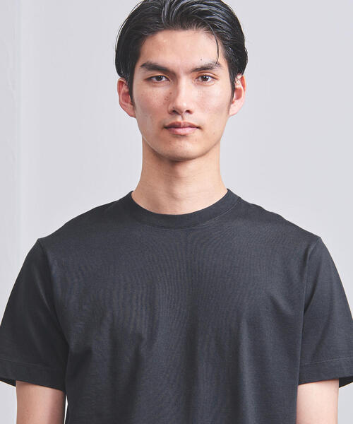 UNITED ARROWS（ユナイテッドアローズ）の「＜UNITED ARROWS＞ アメリカン シーアイランドコットン クルーネック（Tシャツ/カットソー・メンズ・ホワイト/ベージュ/ネイビー/ブラック/ライトグレー・MEDIUM/SMALL/X-LARGE/X-SMALL/LARGE）」の10枚目の写真