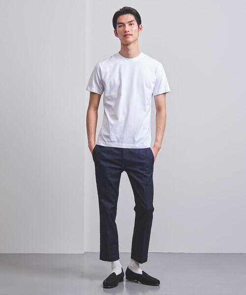 UNITED ARROWS（ユナイテッドアローズ）の「＜UNITED ARROWS＞ アメリカン シーアイランドコットン クルーネック（Tシャツ/カットソー・メンズ・ホワイト/ベージュ/ネイビー/ブラック/ライトグレー・MEDIUM/SMALL/X-LARGE/X-SMALL/LARGE）」の14枚目の写真