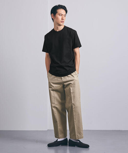 UNITED ARROWS（ユナイテッドアローズ）の「＜UNITED ARROWS＞ アメリカン シーアイランドコットン クルーネック（Tシャツ/カットソー・メンズ・ホワイト/ベージュ/ネイビー/ブラック/ライトグレー・MEDIUM/SMALL/X-LARGE/X-SMALL/LARGE）」の16枚目の写真