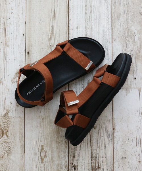 AMERICAN HOLIC(アメリカンホリック)の「フットベッドスポーツサンダル(サンダル・レディース・ブラック/テラコッタ・S/M/L)」の5枚目の写真