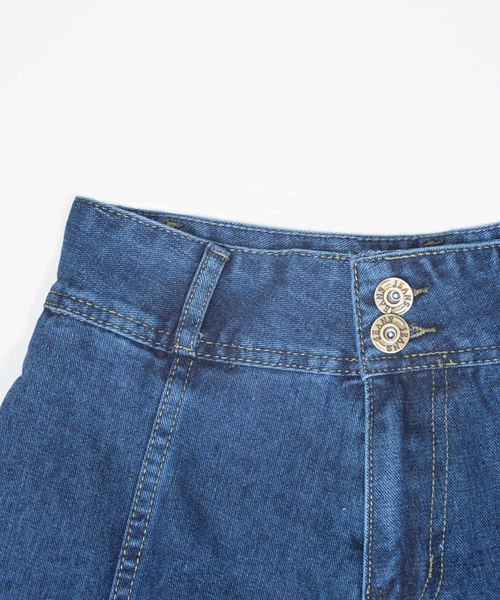 LUGG NAGG(ラグナグ)の「【Jewelobe/ ジュエローブ】デニムゴアードスカート(スカート・レディース・サックスブルー/ブルー・S/M)」の8枚目の写真