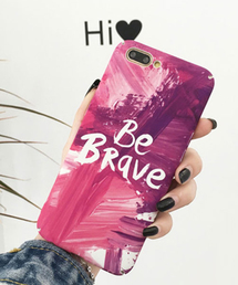 c.u.l（シーユーエル）の「【c.u.l】ピンク ペイント ペンキ アート 英語 アイフォンケース iPhoneカバー ipc258（スマホケース/カバー・メンズ）」