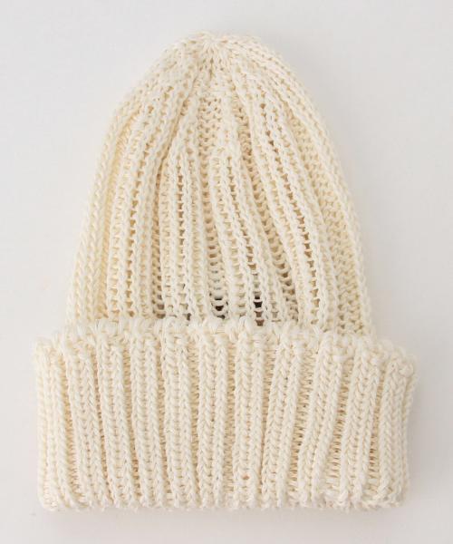 BEAMS PLUS(ビームスプラス)の「BEAMS PLUS / コットンリブワッチキャップ (ニットキャップ/ビーニー・メンズ・ナチュラル/ブラック/ネイビー/グレー・ONE SIZE)」の11枚目の写真