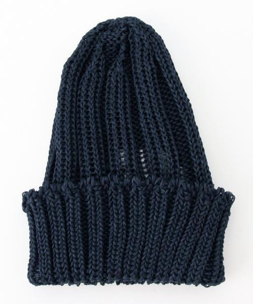 BEAMS PLUS(ビームスプラス)の「BEAMS PLUS / コットンリブワッチキャップ (ニットキャップ/ビーニー・メンズ・ナチュラル/ブラック/ネイビー/グレー・ONE SIZE)」の14枚目の写真