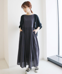 ギャザーマキシワンピース