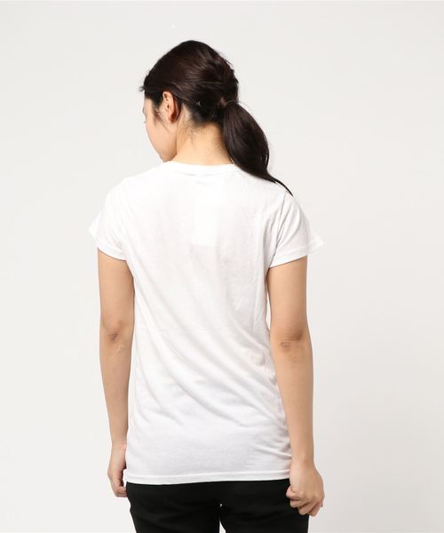 KOBE LETTUCE(コウベレタス)の「ポケット付きウォッシュ加工半袖Tシャツ(Tシャツ/カットソー・レディース・ブラック/パープル/オフホワイト/オリーブ/コーラルピンク・FREE)」の9枚目の写真