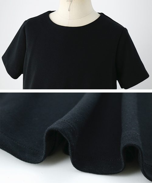 Catherine Cottage（キャサリンコテージ）の「ポンチワンピース　半袖（ワンピース・キッズ・ブラック/ベージュ/グレー/ネイビー/ピンク/レッド/カーキ・110/120/130/160/140/150/100）」の8枚目の写真