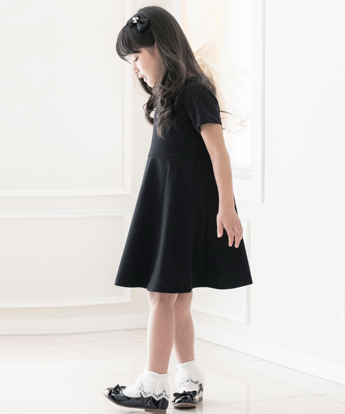 Catherine Cottage（キャサリンコテージ）の「ポンチワンピース　半袖（ワンピース・キッズ・ブラック/ベージュ/グレー/ネイビー/ピンク/レッド/カーキ・110/120/130/160/140/150/100）」の13枚目の写真