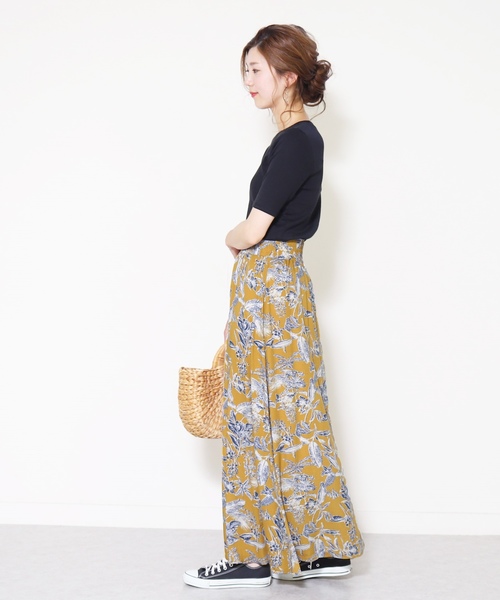 reca（レカ）の「総柄リゾートスカート（スカート・レディース・ネイビー/マスタード・FREE）」の12枚目の写真