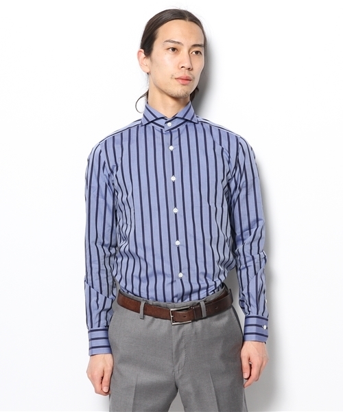 NANO universe（ナノユニバース）の「SOKTAS HUNTカッタウェイシャツ（シャツ/ブラウス・メンズ・ネイビー・48/44/46）」の6枚目の写真