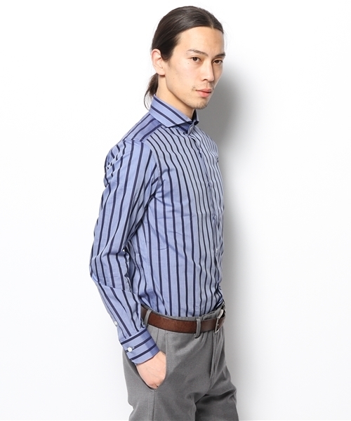 NANO universe（ナノユニバース）の「SOKTAS HUNTカッタウェイシャツ（シャツ/ブラウス・メンズ・ネイビー・48/44/46）」の7枚目の写真