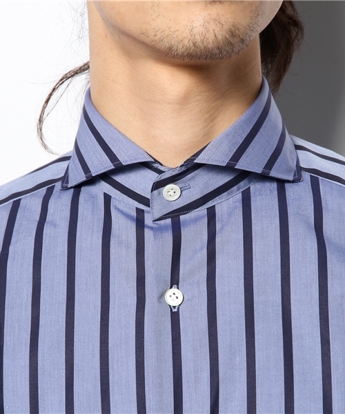 NANO universe（ナノユニバース）の「SOKTAS HUNTカッタウェイシャツ（シャツ/ブラウス・メンズ・ネイビー・48/44/46）」の3枚目の写真