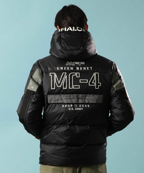 AVIREX（アヴィレックス）の「スリーブ ジップ ダウン ジャケット/SLEEVE ZIP DOWN JACKET（ダウンジャケット/コート