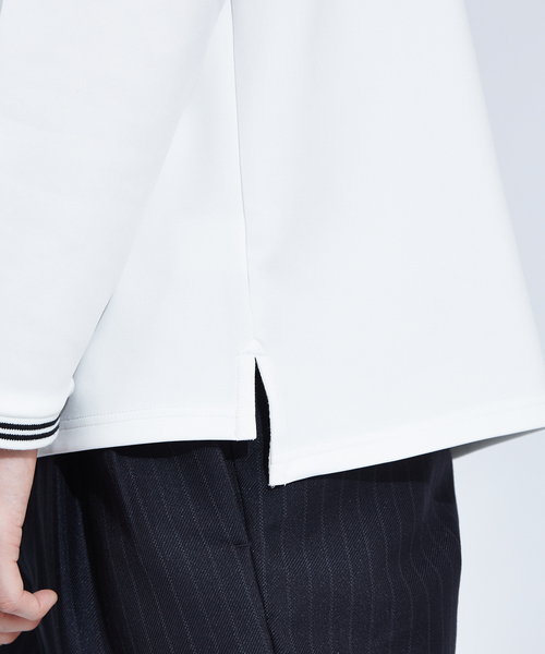 ABAHOUSE(アバハウス)の「【WEARISTA とっしーコラボ】ステッチ Vネック ロング Tシャツ(Tシャツ/カットソー・メンズ・ホワイト/ブラック・46/48/50)」の20枚目の写真