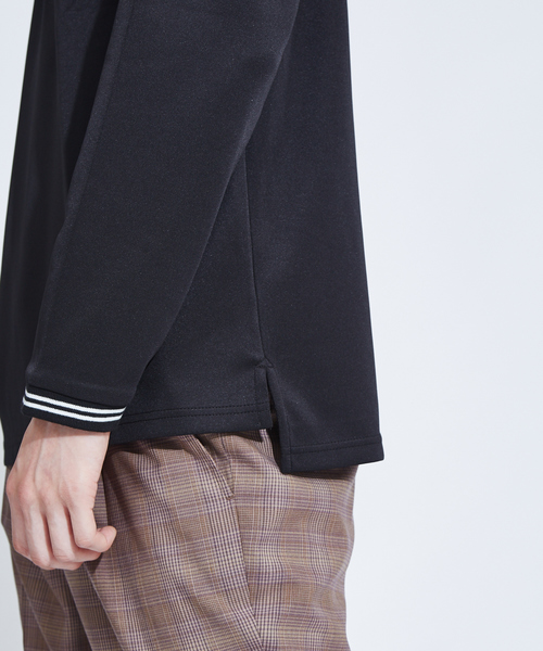 ABAHOUSE(アバハウス)の「【WEARISTA とっしーコラボ】ステッチ Vネック ロング Tシャツ(Tシャツ/カットソー・メンズ・ホワイト/ブラック・46/48/50)」の6枚目の写真