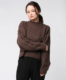 archives | バックレースアップケーブルニット(ニット/セーター)