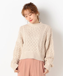 archives | バックレースアップケーブルニット(ニット/セーター)