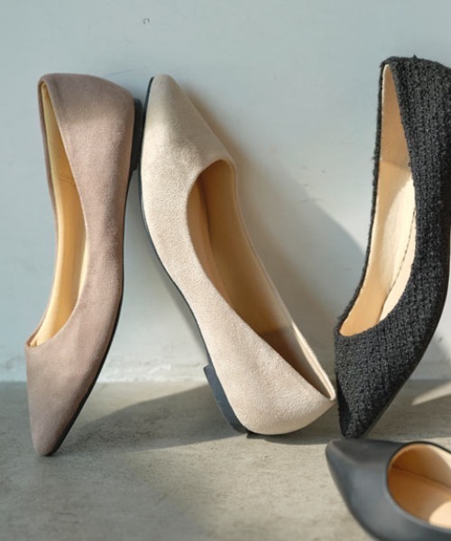 KOBE LETTUCE（コウベレタス）の「ポインテッドトゥベーシックフラットパンプス（パンプス・レディース・ブラック/パイソン/テラコッタ/グレイッシュベージュ/その他/レオパード/グリーン/パープル/ブラウン系その他/ピンク/シルバー/ブラウン/イエロー/ライトグリーン/その他1/ホワイト系その他/ピンク系その他/ホワイト/ブラック系その他/カーキ/ブラック系/ベージュ系/その他2/ホワイト系その他2・LL/S/M/L）」の12枚目の写真