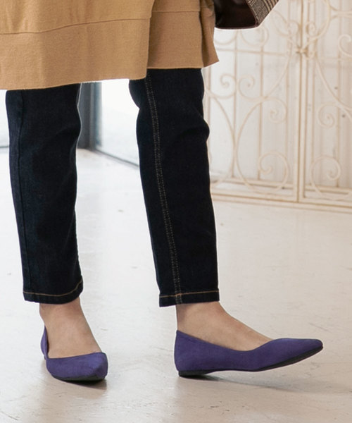 KOBE LETTUCE（コウベレタス）の「ポインテッドトゥベーシックフラットパンプス（パンプス・レディース・ブラック/パイソン/テラコッタ/グレイッシュベージュ/その他/レオパード/グリーン/パープル/ブラウン系その他/ピンク/シルバー/ブラウン/イエロー/ライトグリーン/その他1/ホワイト系その他/ピンク系その他/ホワイト/ブラック系その他/カーキ/ブラック系/ベージュ系/その他2/ホワイト系その他2・LL/S/M/L）」の16枚目の写真