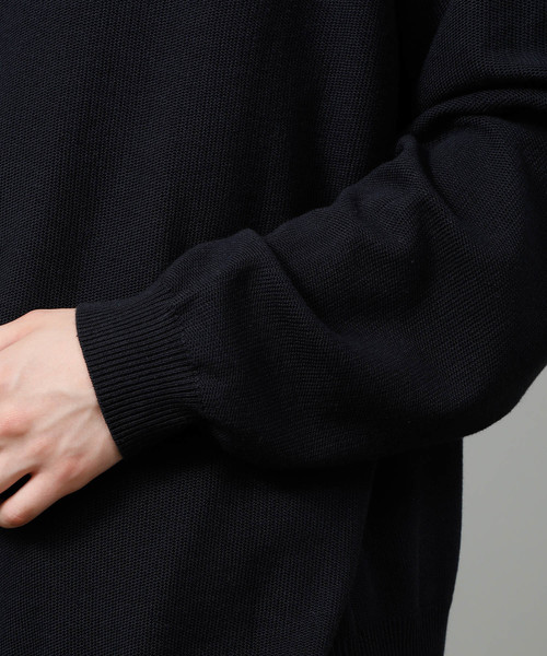 JUNRED（ジュンレッド）の「チルデンVネックビッグニット（ニット/セーター・メンズ・ベージュ/ネイビー・M/L）」の13枚目の写真