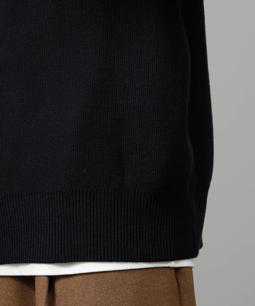 JUNRED（ジュンレッド）の「チルデンVネックビッグニット（ニット/セーター・メンズ・ベージュ/ネイビー・M/L）」の14枚目の写真