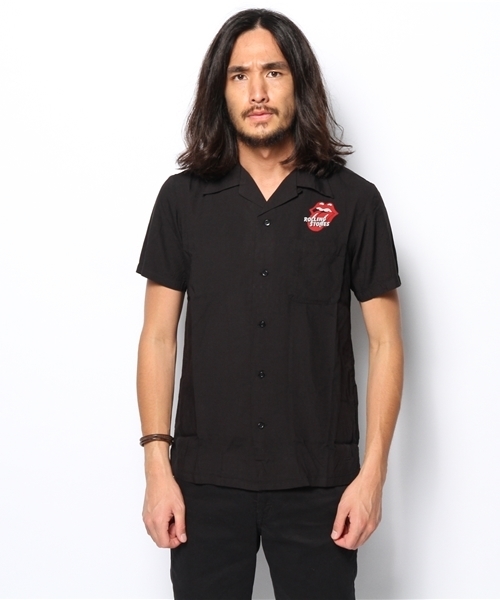HYSTERIC GLAMOUR（ヒステリックグラマー）の「RS/TOUR THE AMERICA pt 半袖オープンカラーSH（シャツ/ブラウス・メンズ・ブラック・LARGE/MEDIUM/SMALL）」の7枚目の写真