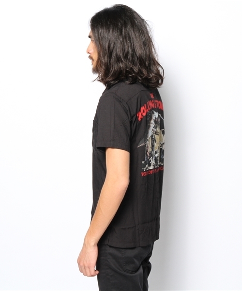 HYSTERIC GLAMOUR（ヒステリックグラマー）の「RS/TOUR THE AMERICA pt 半袖オープンカラーSH（シャツ/ブラウス・メンズ・ブラック・LARGE/MEDIUM/SMALL）」の8枚目の写真