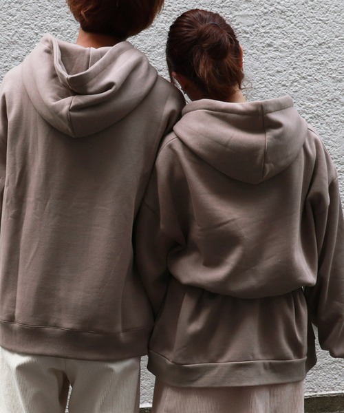 PairPair（ペアペア）の「男の子＆女の子お菓子プリントビッグパーカー（パーカー・レディース・アイボリー/モカ・FREE）」の5枚目の写真