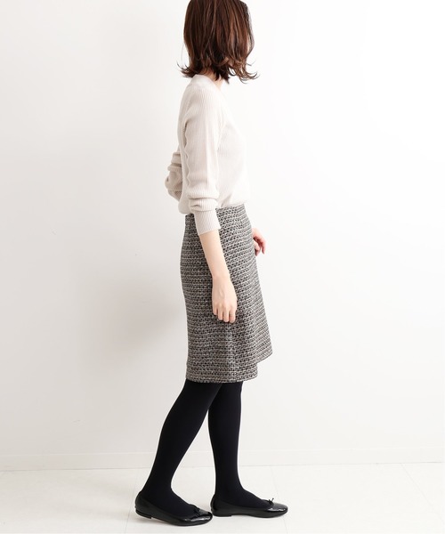 IENA（イエナ）の「TWEEDスカート◆（スカート・レディース・ブラック/ベージュ・40/38/36/34）」の9枚目の写真