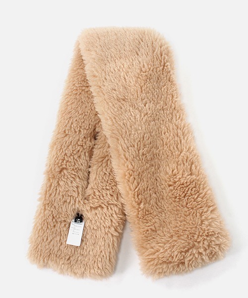 AZUL by moussy（アズールバイマウジー）の「BOA TIPPET/ボアティペット（マフラー・レディース・ブラック/ベージュ/ブラウン・FREE）」の5枚目の写真