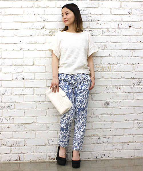 mystic（ミスティック）の「リゾート柄テーパードパンツ（その他パンツ・レディース・グレー/グリーン/ブルー・1/2）」の11枚目の写真