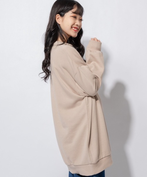 Mysa&Liina（ミーサリーナ）の「ビッグシルエットトレーナー（スウェット・レディース・ピンク/ホワイト/ベージュ/ブラック・L/M）」の3枚目の写真