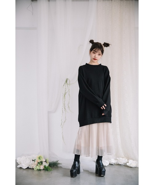 Mysa&Liina（ミーサリーナ）の「ビッグシルエットトレーナー（スウェット・レディース・ピンク/ホワイト/ベージュ/ブラック・L/M）」の10枚目の写真