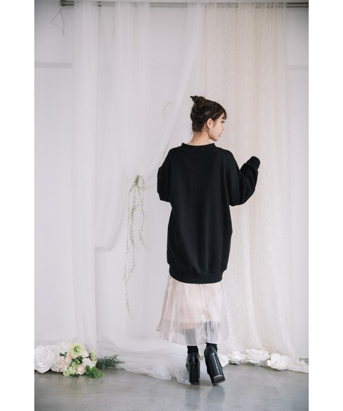 Mysa&Liina（ミーサリーナ）の「ビッグシルエットトレーナー（スウェット・レディース・ピンク/ホワイト/ベージュ/ブラック・L/M）」の14枚目の写真