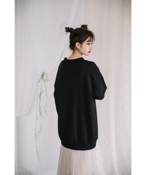 Mysa&Liina（ミーサリーナ）の「ビッグシルエットトレーナー（スウェット・レディース・ピンク/ホワイト/ベージュ/ブラック・L/M）」の15枚目の写真