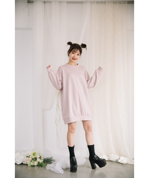 Mysa&Liina（ミーサリーナ）の「ビッグシルエットトレーナー（スウェット・レディース・ピンク/ホワイト/ベージュ/ブラック・L/M）」の17枚目の写真