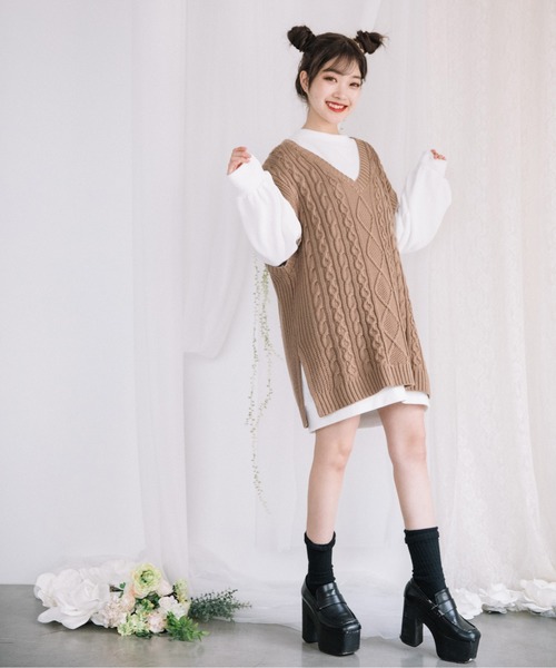 Mysa&Liina（ミーサリーナ）の「ビッグシルエットトレーナー（スウェット・レディース・ピンク/ホワイト/ベージュ/ブラック・L/M）」の22枚目の写真