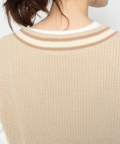 Heather(ヘザー)の「ラインニットベスト 873469(ベスト・レディース・ピンク系その他/ベージュ系その他/グリーン系その他/ホワイト系その他・FREE)」の20枚目の写真