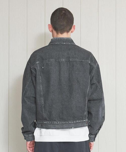 H BEAUTY&YOUTH DENIM CPO JACKET S ブラック H＞デニム ジップジャケット