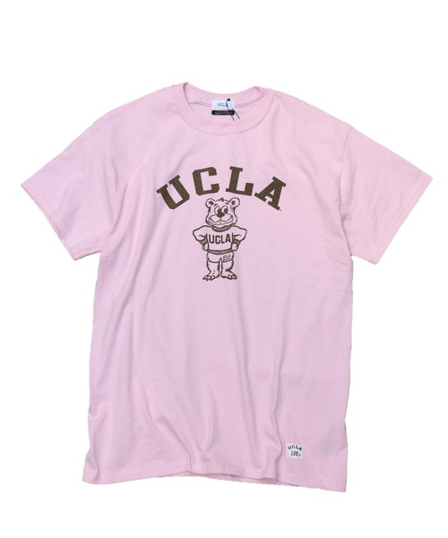 SUNNY SPORTS(サニースポーツ)の「SUNNY SPORTS/サニースポーツ UCLA 100TH 80S BEAR TEE(Tシャツ/カットソー)」|ピンク