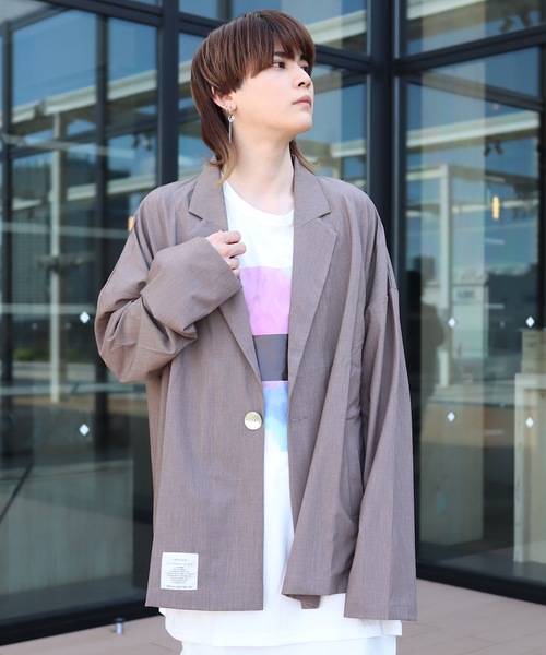 rovtski(ロフトスキー)の「2020 ROVTSKITAILORED JKT 1Bs/オーバーサイズテーラードジャケット(テーラードジャケット)」|杢グレー