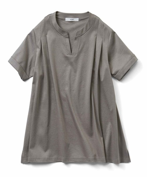 IEDIT(イディット)の「IEDIT 抗菌防臭シルケットカットソーのきれいめトッパーブラウス(シャツ/ブラウス・レディース・グレー/ブラック/ホワイト・SMALL/MEDIUM/LARGE/X-LARGE/XX-LARGE)」の6枚目の写真