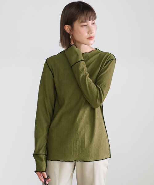 2021 AW バイカラーリンキングトップス（Tシャツ/カットソー