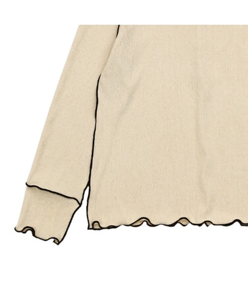 トップス mocha 6色展開】ニュアンスリブプチハイネックトップス（Tシャツ