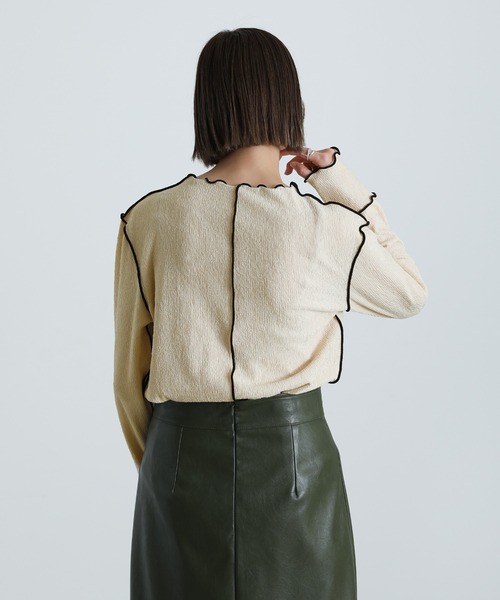 2021 AW バイカラーリンキングトップス（Tシャツ/カットソー