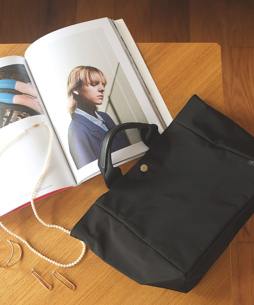 Breath TOPKAPI（ブレストプカピ）の「[トプカピ ブレス] TOPKAPI BREATH プレンティ トートバッグ M（トートバッグ・レディース・ブラック/ベージュ/サーモンピンク/カーキ/クリーム/モスグリーン・FREE）」の2枚目の写真